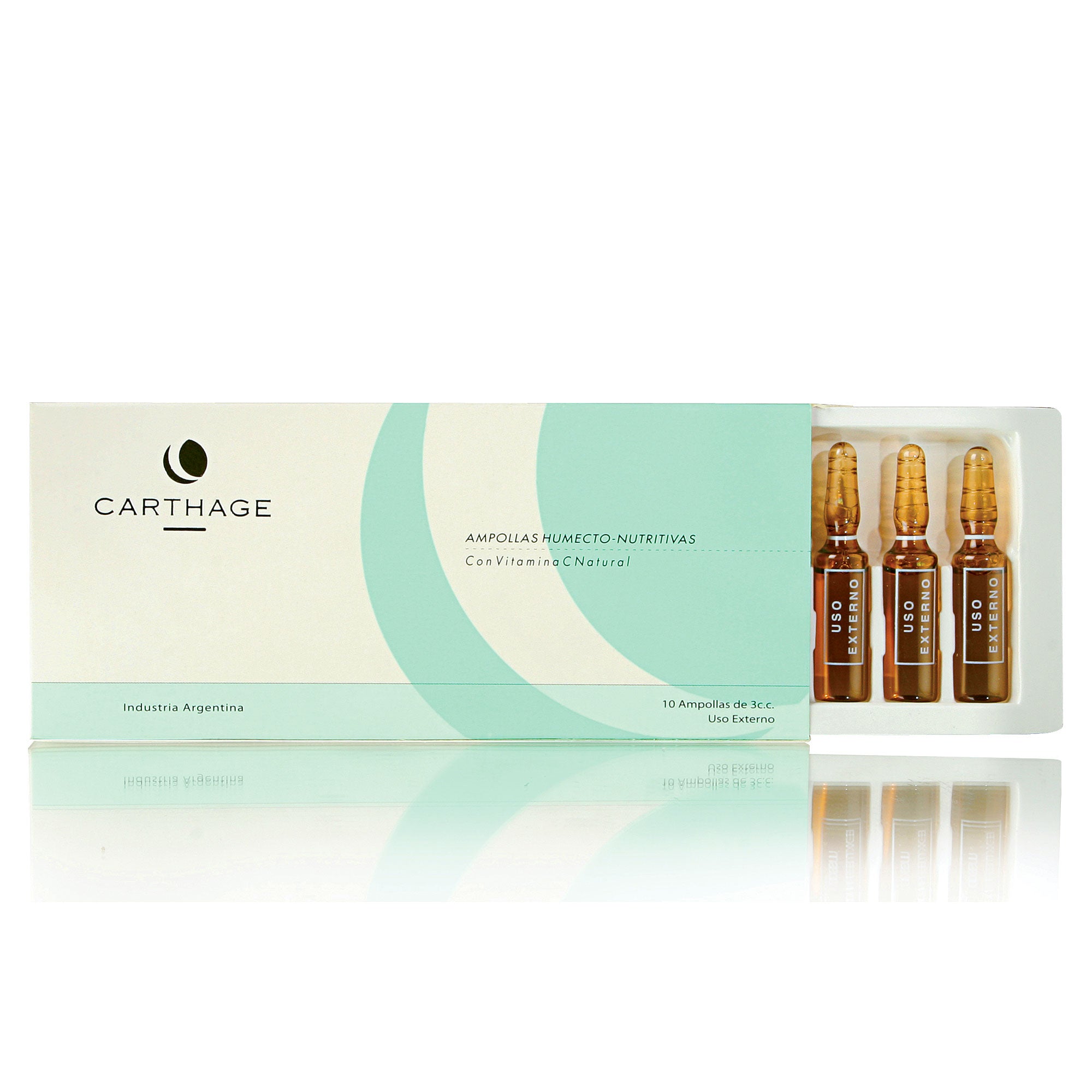 AMPOLLAS HUMECTONUTRITIVAS 10 X 3 ML CARTHAGE