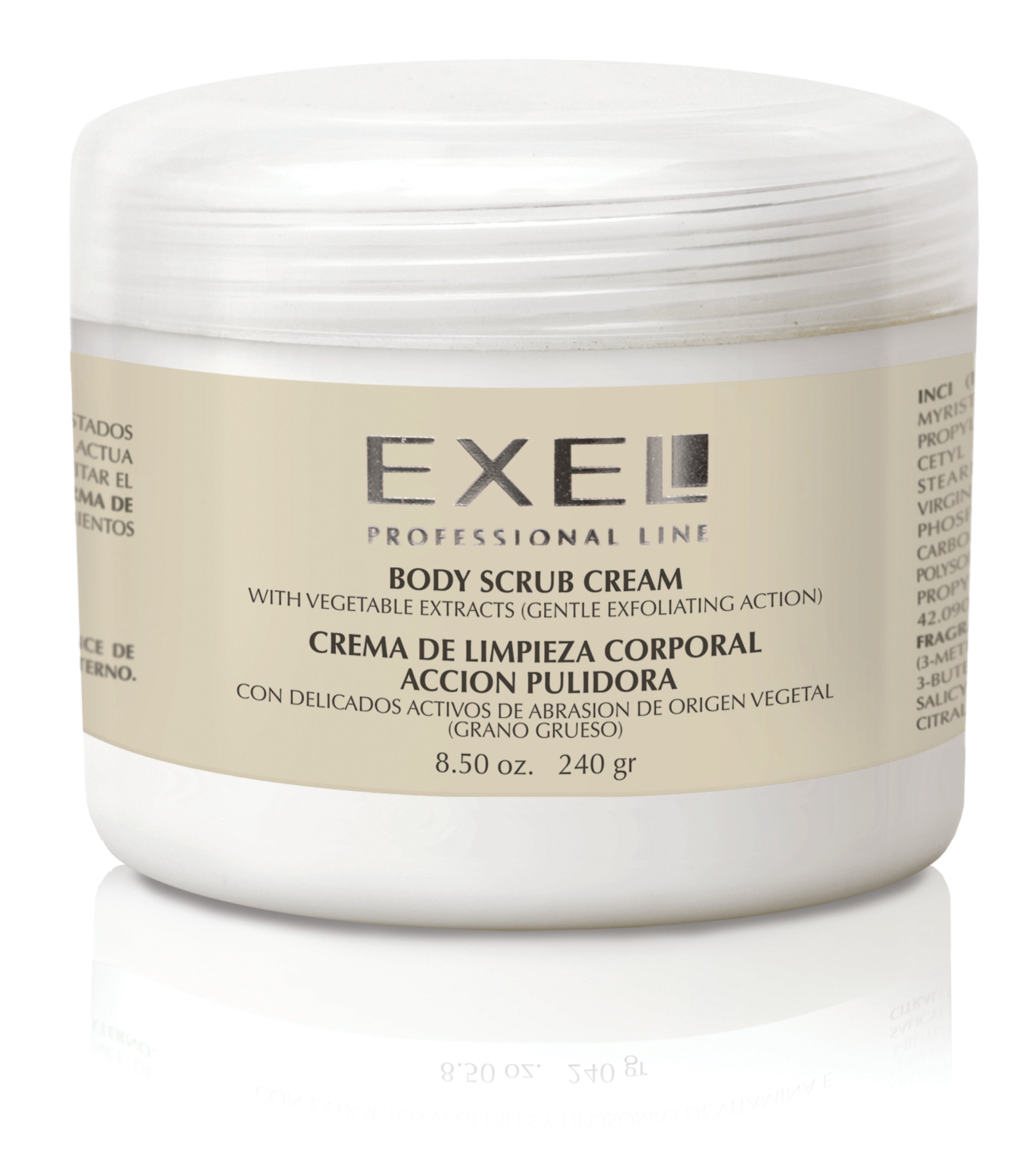 CREMA DE LIMPIEZA CORPORAL PULIDO GRANO GRUESO 240 GRS EXEL