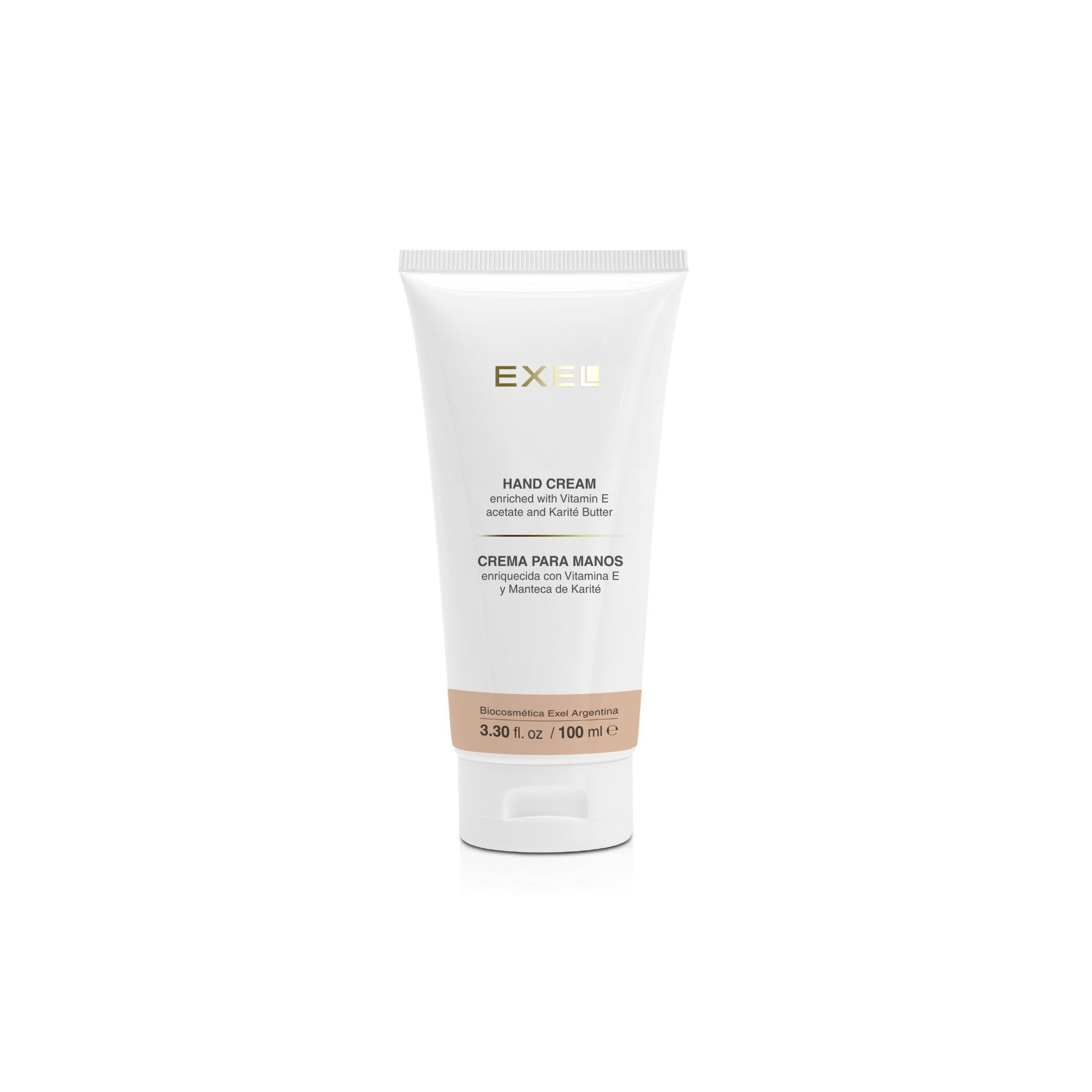 CREMA PARA MANOS CON SILICONAS, VITAMINA E Y KARITE X 100 ML - EXEL