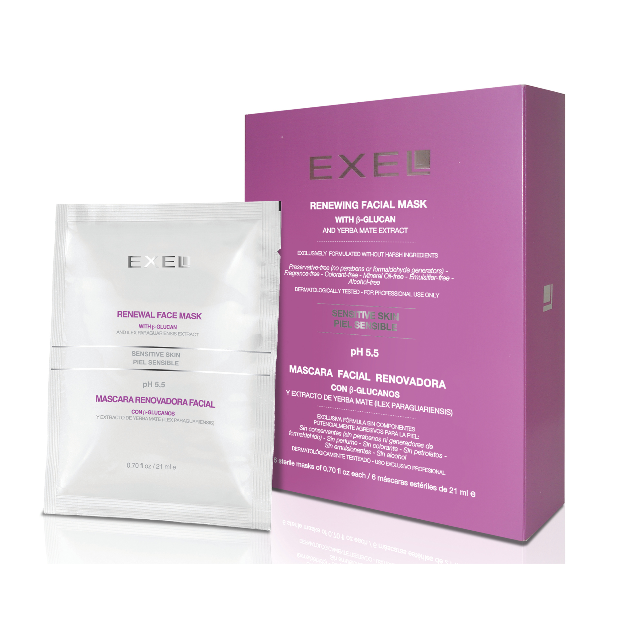 MASCARA FACIAL RENOVADORA 6X21 ML EXEL