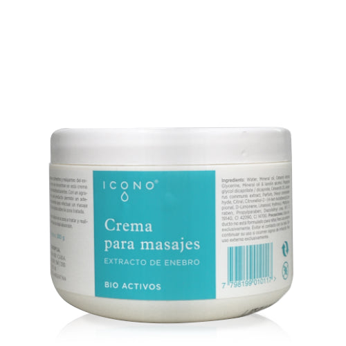 CREMA PARA MASAJES CON ENEBRO 500 GRS - ICONO