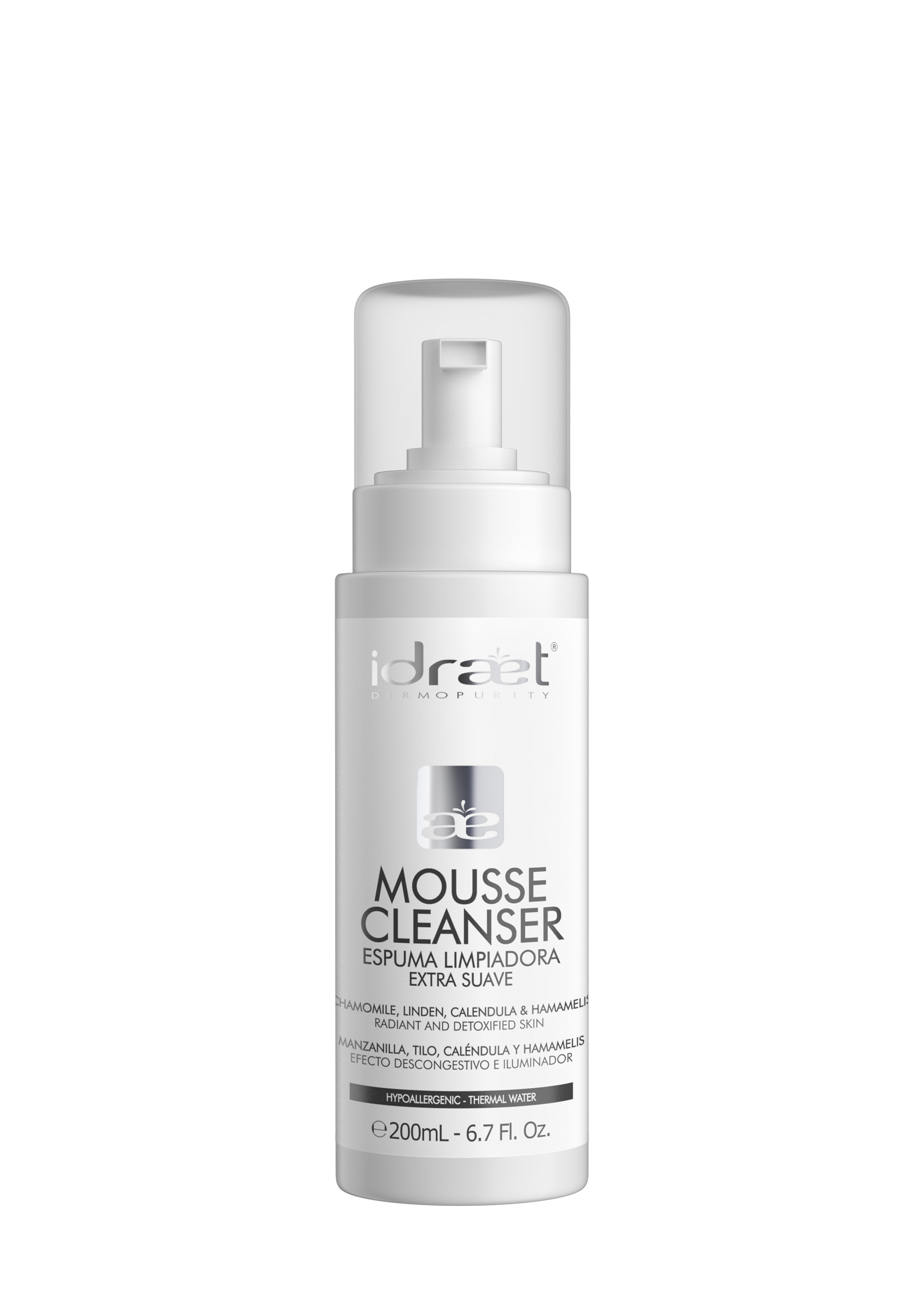 MOUSSE CLEANSER X 200 ML IDRAET