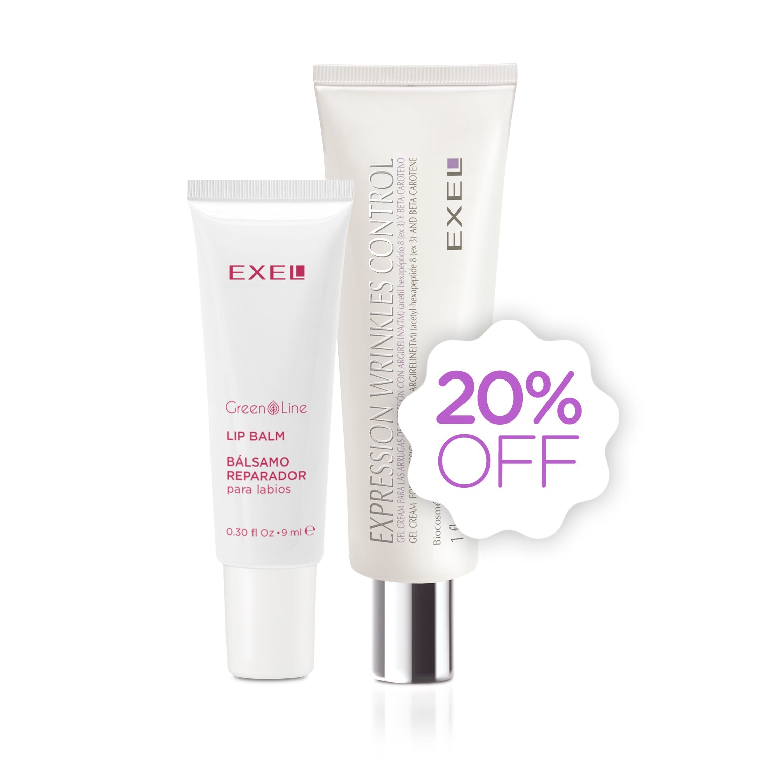EXPRESSION WRINKLES 30 ML + BALSAMO REPARADOR 9 ML COMBO EXEL