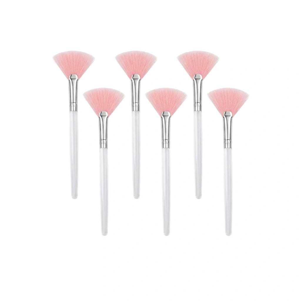 PINCEL ABANICO ROSA LARGO ACCESORIOS