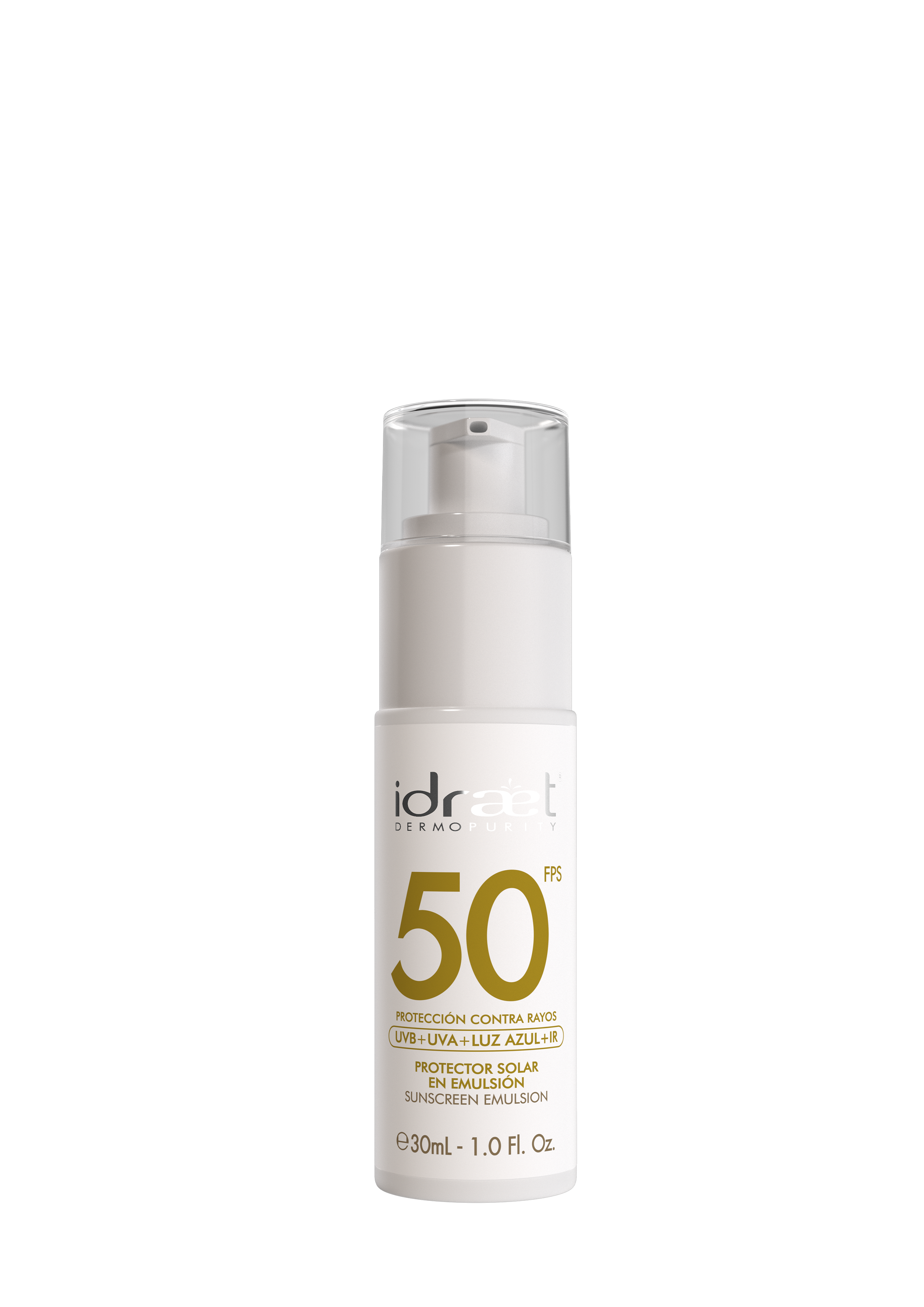 SPF 50 SIN COLOR X 30 ML TRAVEL IDRAET
