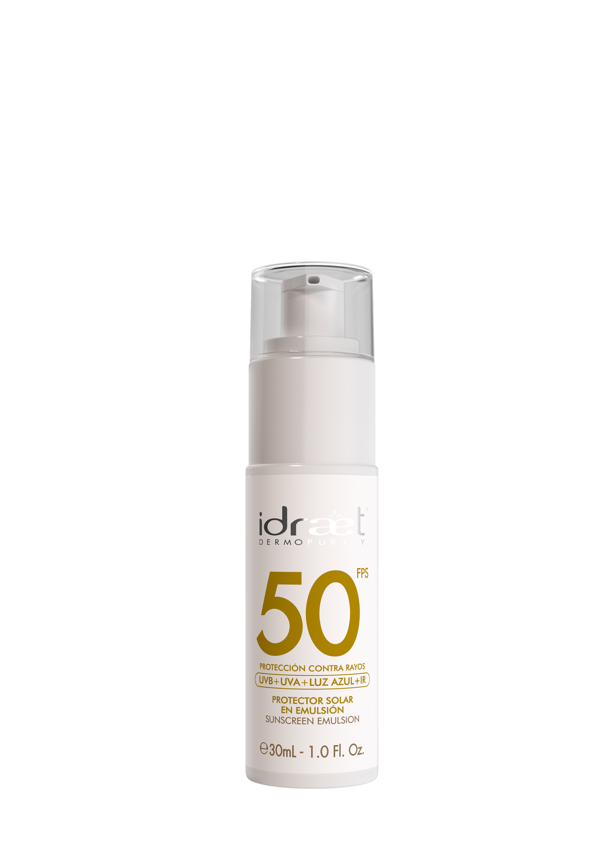 SPF 50 SIN COLOR X 30 ML TRAVEL IDRAET
