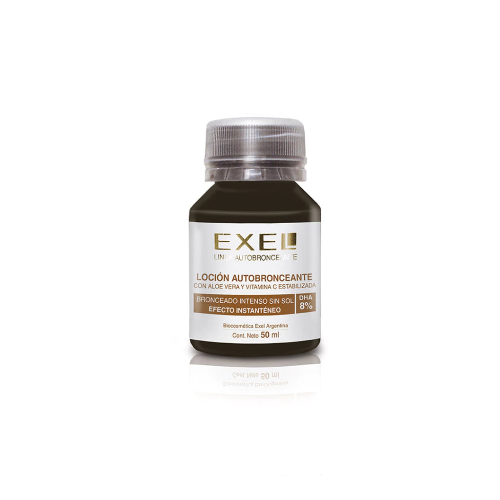 LOCION AUTOBRONCEANTE 8% COLOR 50 ML EXEL
