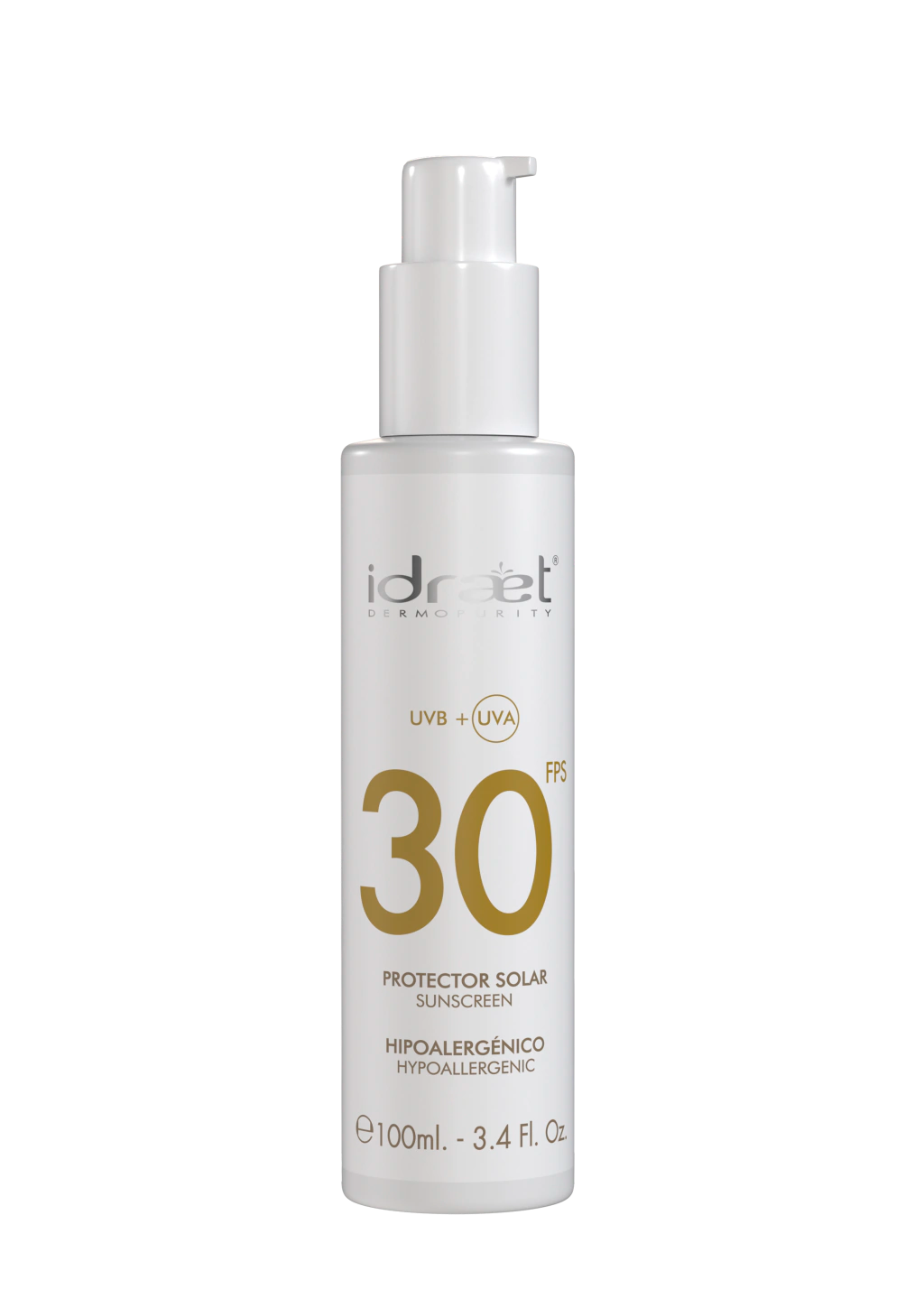 SPF 30 CREMA NATURAL SIN COLOR 100 ML IDRAET